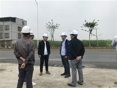 玉枭彤到武宣工业园区一期工程调研指导
