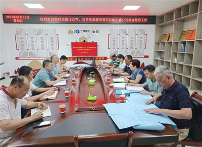 自治区自然资源厅督导组到巨鑫公司督导绿色矿山创建工作
